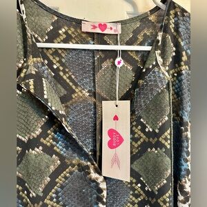 Buddy Love High-Low Snakeskin dress